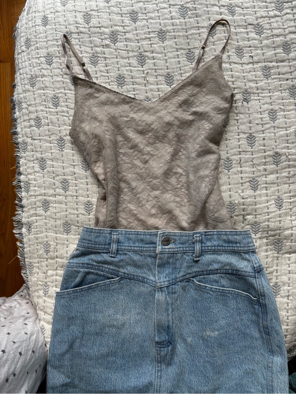 Banana Republic Neutral Lace Camisole in Taupe